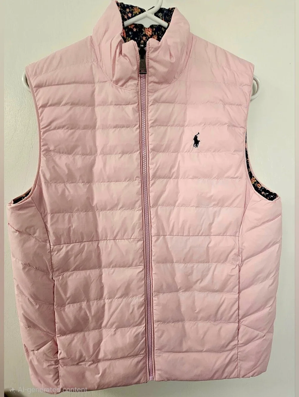 Polo Ralph Lauren Girls Reversible Puffer Vest – Size L 12/14 – NWOT